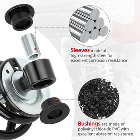 JAVIK steel sleeve close-up highlighting strength and shaft-centering benefit