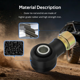 JAVIK tie rod end installed on Polaris Ranger restoring precise steering