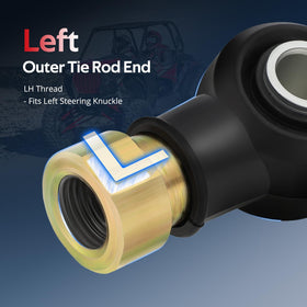 JAVIK tie rod end next to ruler showing correct OEM-sized fitment