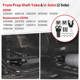 JAVIK yoke installed on Polaris Ranger front gearcase showing correct fit and restored connection
