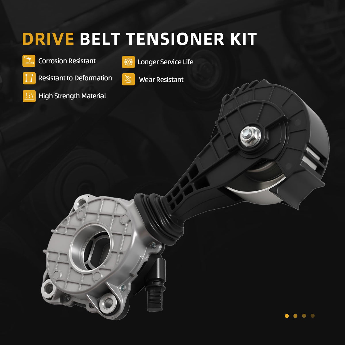 JAVOUKA installed under hood demonstrating restored belt alignment and reduced noise