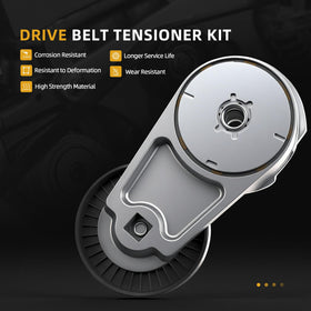 JAVOUKA kit components laid out showing belt tensioner and idler for easy verification