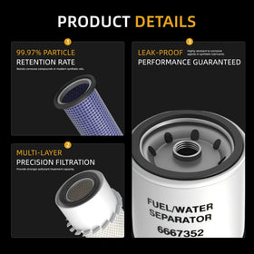 JAVOUKA engine oil filter label and sealing surface for correct fit