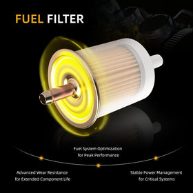 JAVOUKA transparent filter body side profile for quick contamination checks