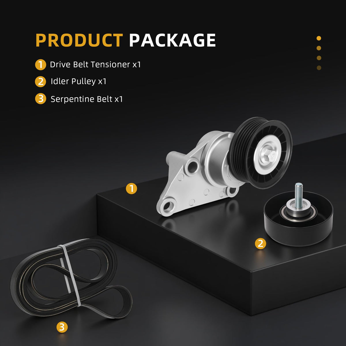 JAVOUKA tensioner side profile showing mounting points for precise alignment