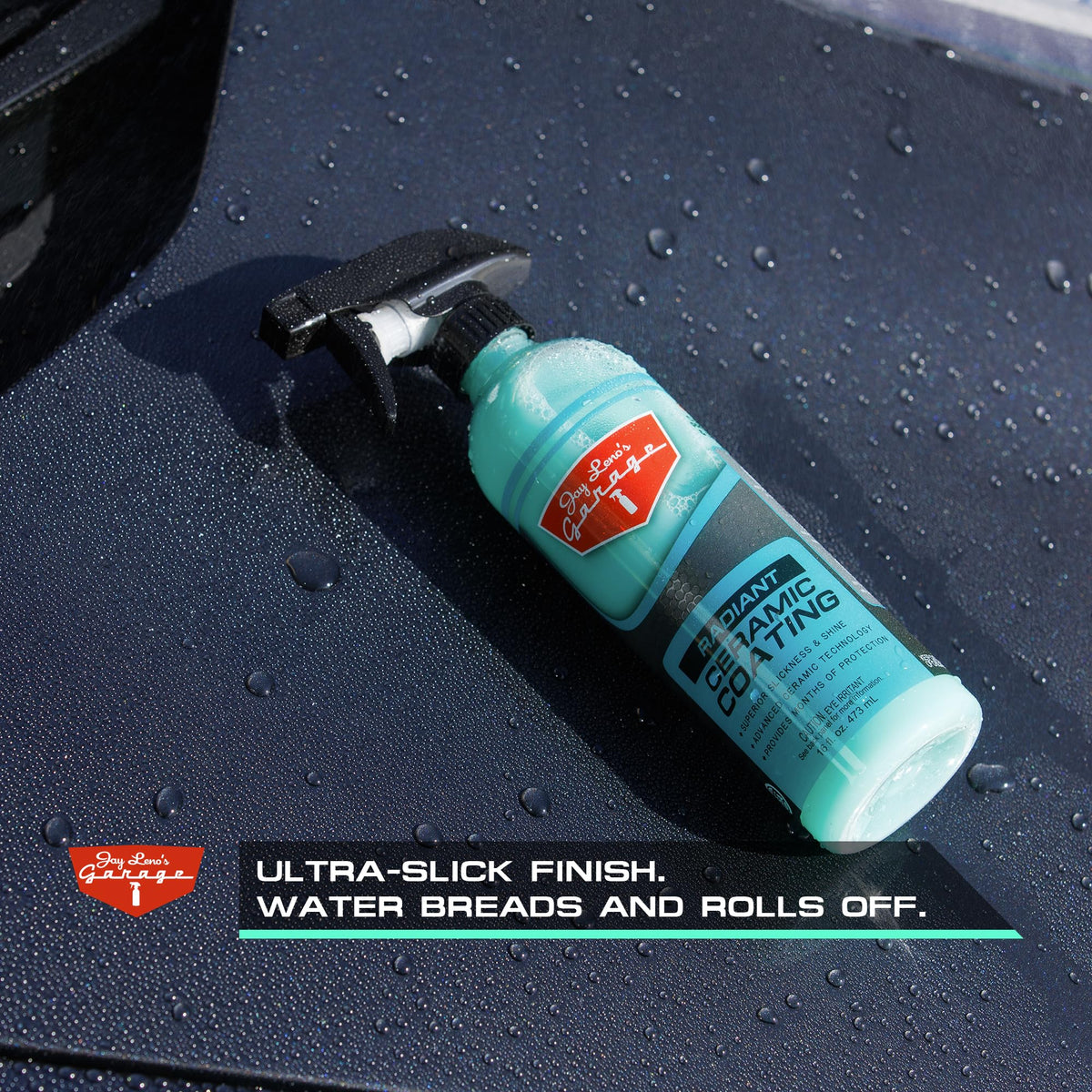 Jay Leno's Garage being wiped with microfiber for quick buff finish
