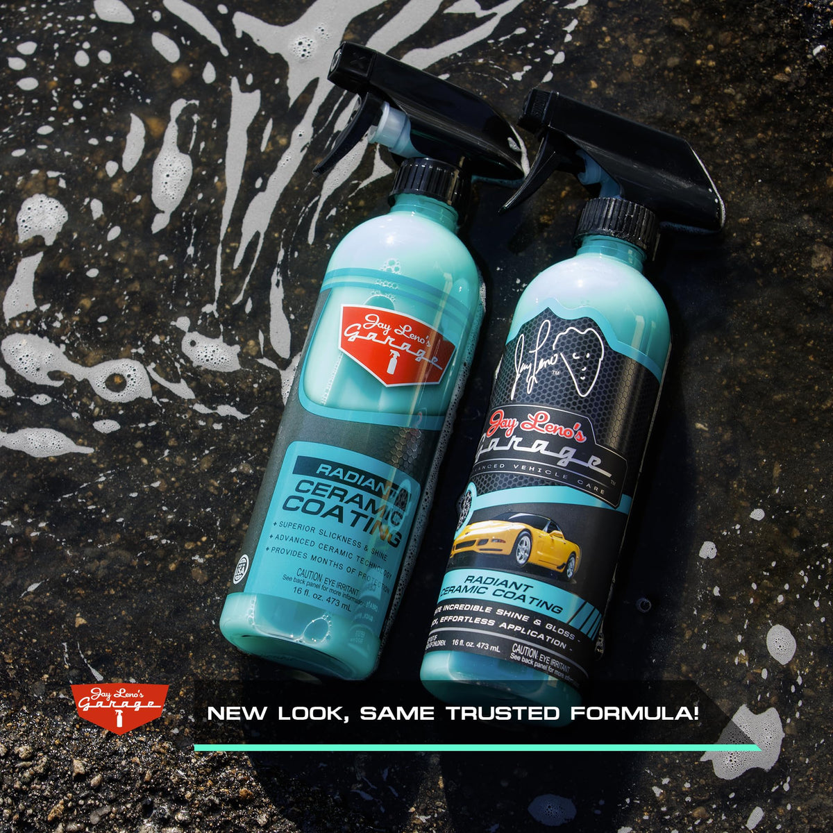 Jay Leno's Garage spray nozzle close-up for easy, precise application