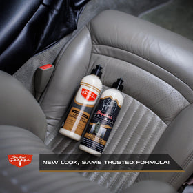 Jay Leno's Garage cleaner bottle closeup demonstrating safe grime removal