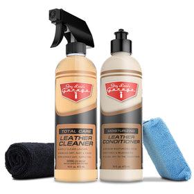 Jay Leno's Garage front kit packaging showing complete 4-piece set for clean interiors