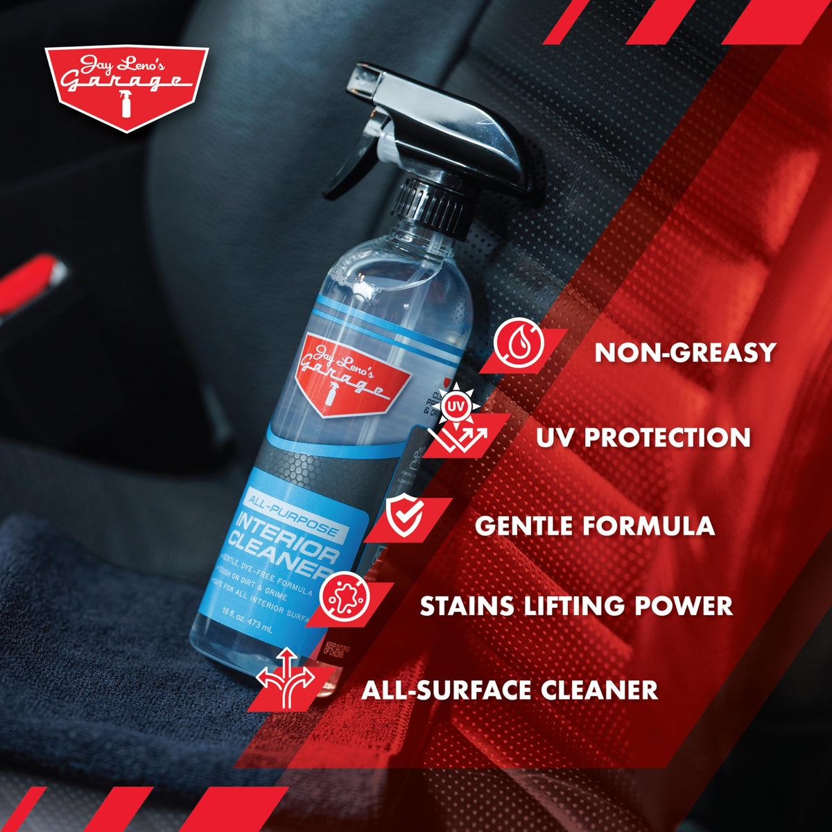 Jay Leno's Garage cleaning leather texture close-up preserves grain benefit
