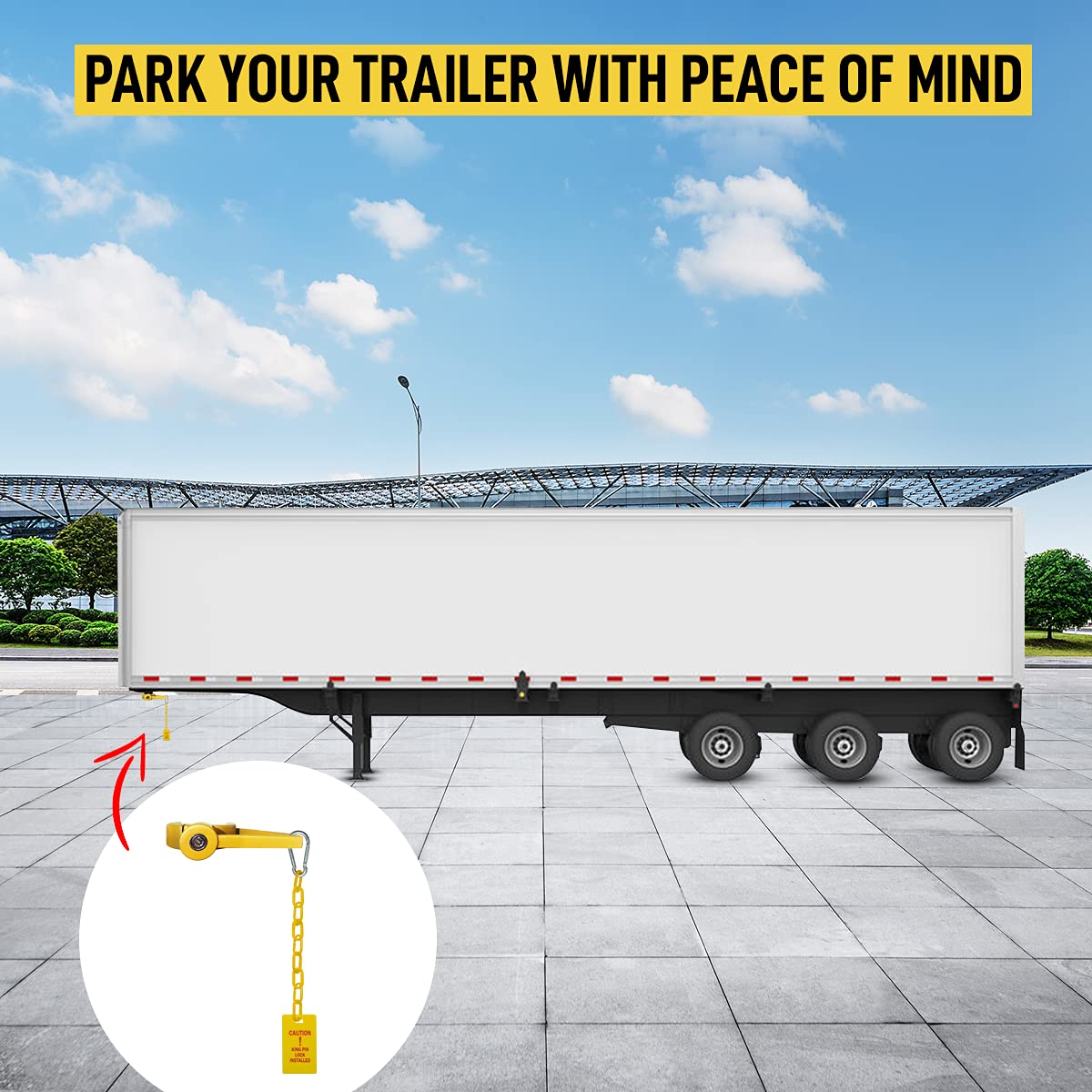 Jayour installed on fifth-wheel demonstrating how it prevents hitching