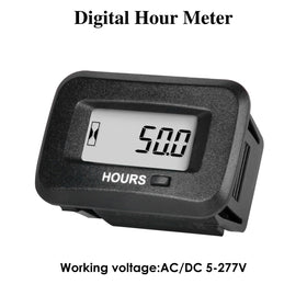 Jayron close-up LCD with hourglass icon flashing to confirm active tracking