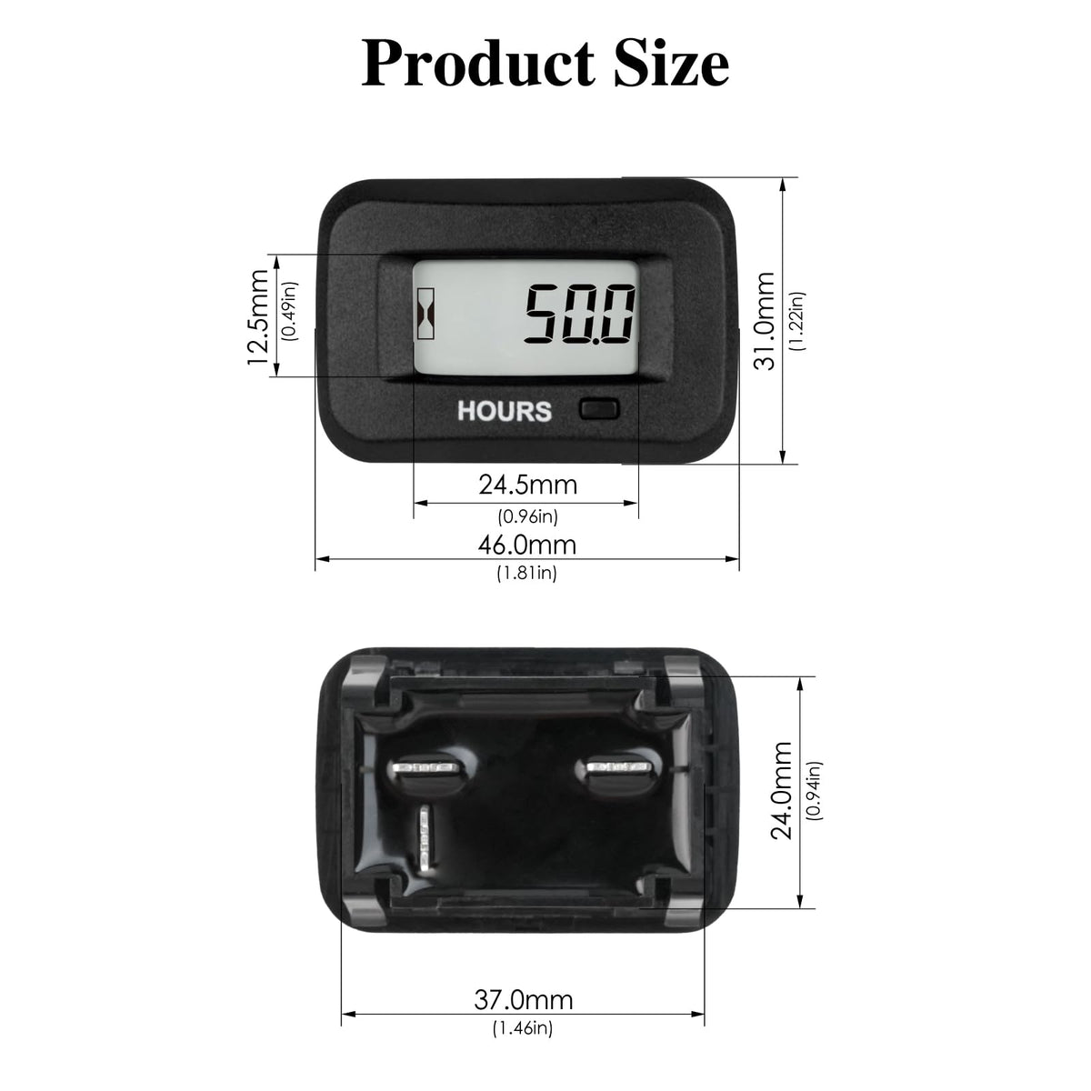 Jayron beside a ruler to show compact size and easy fit in small panels