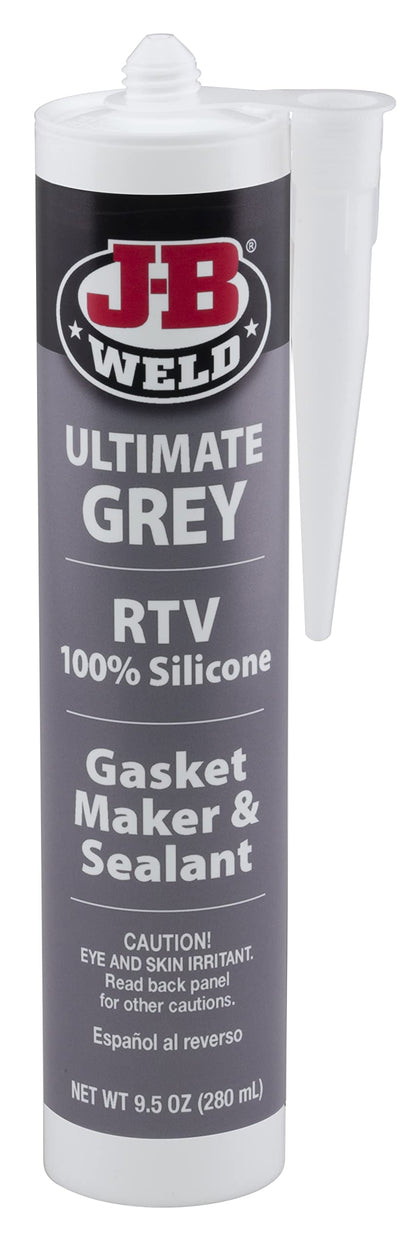 J-B Weld 9.5 oz Ultimate Grey front packaging showing product label and size, durable sealant