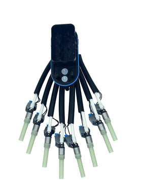 JBphxior injector with mounting bracket close-up showing secure installation benefit