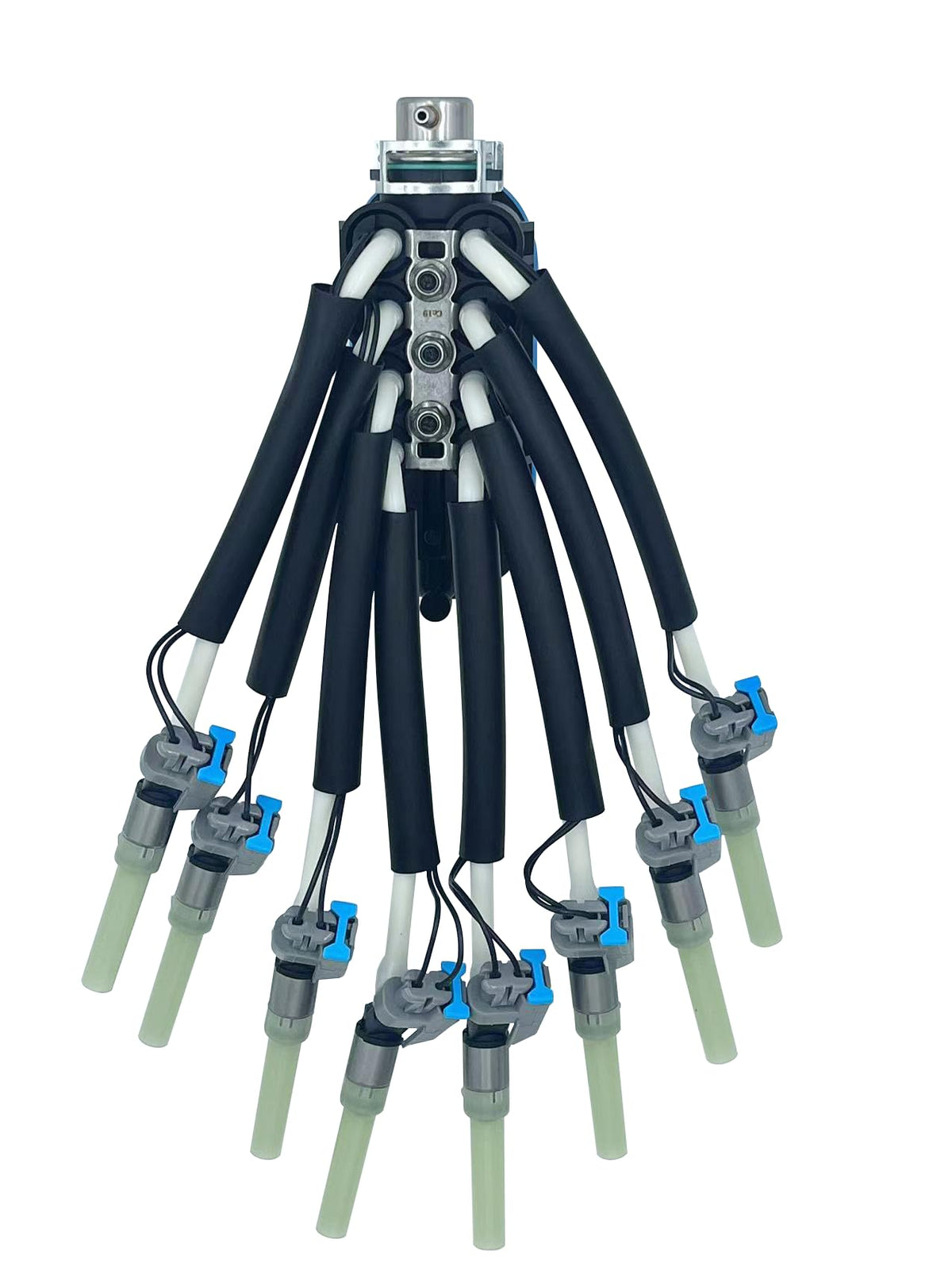JBphxior spider injector front view showing connector and body, ensures correct fit