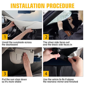 JCRNBU lifestyle shot in parking lot showing sunshade protecting parked Pathfinder interior