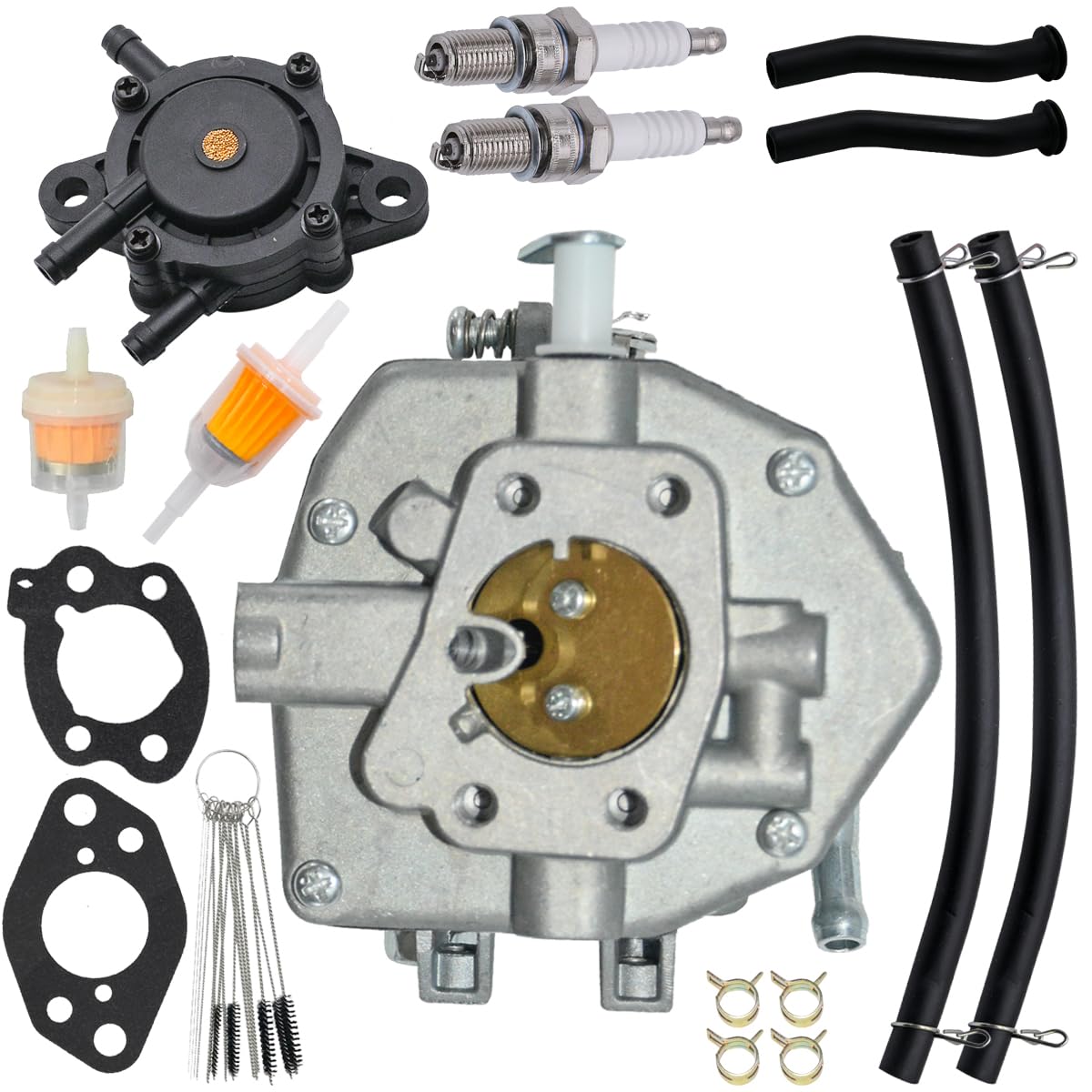 JDLLONG carburetor front view showing complete assembly and fit benefits