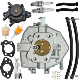JDLLONG carburetor front view showing complete assembly and fit benefits