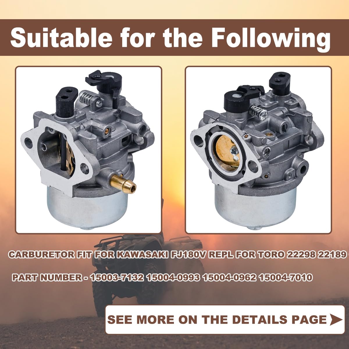 JDLLONG air and oil filters included in kit for cleaner intake and engine protection
