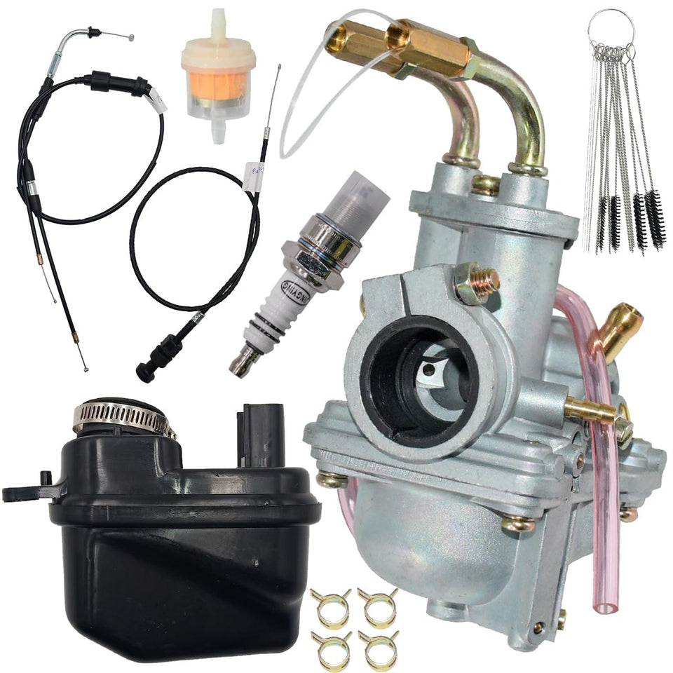 JDLLONG carburetor front view showing mounting points and benefit of easy fit