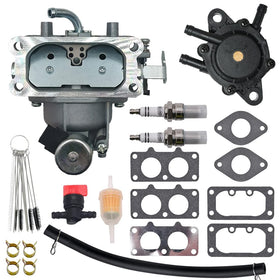 JDLLONG carburetor front view showing ports and mounting, ensures correct fit