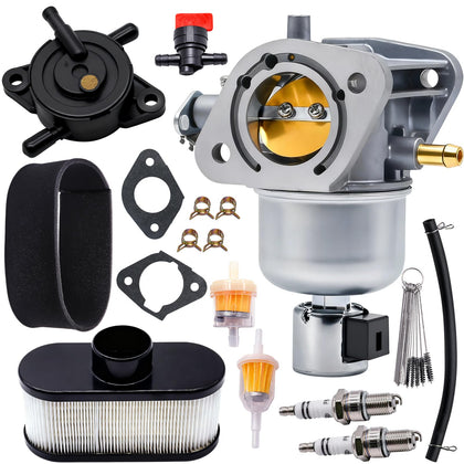 JDLLONG carburetor front view showing mount points and clean finish for easy replacement