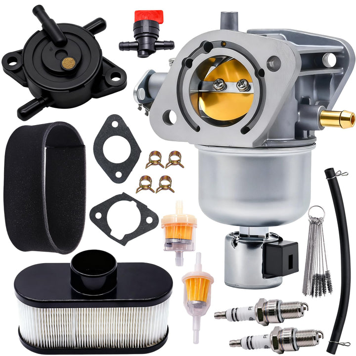 JDLLONG carburetor front view showing mount points and clean finish for easy replacement