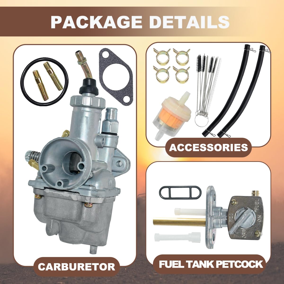 JDLLONG carburetor installed on Yamaha Moto 4 showing restored drivability