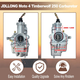 JDLLONG mounting gasket and petcock with parts organized for simple install