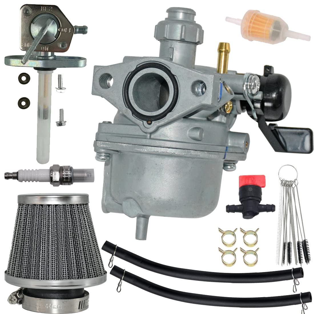 JDLLONG carburetor front view showing clean intake and reliable replacement