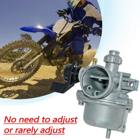 JDLLONG carburetor mounted on bike demonstrating straightforward installation benefit