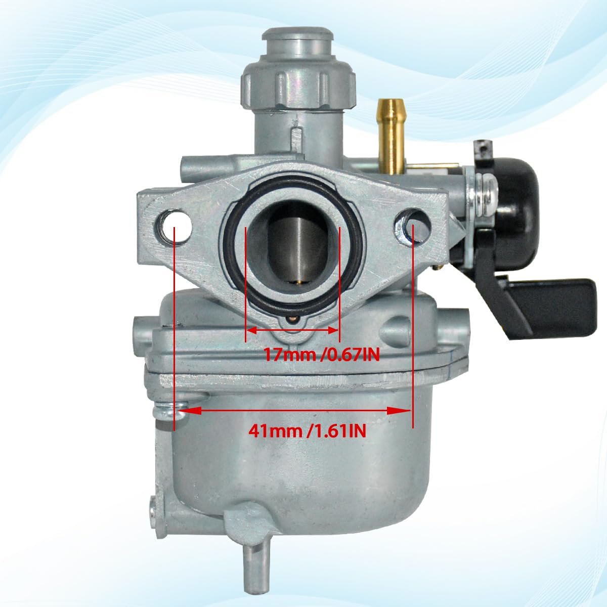 JDLLONG carburetor side detail highlighting fitment points and durable finish