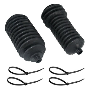 JDLLONG front view of steering rack boot pair showing fit and protection