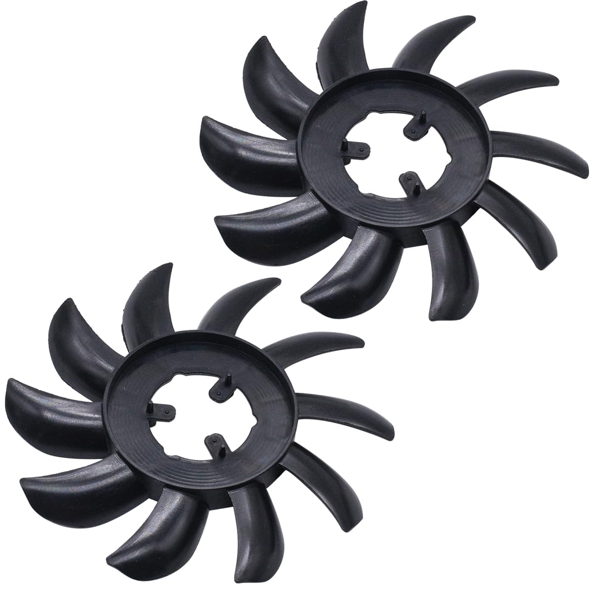 JDLLONG front view of 7-inch 10-blade fan showing fit and airflow benefit