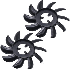 JDLLONG front view of 7-inch 10-blade fan showing fit and airflow benefit