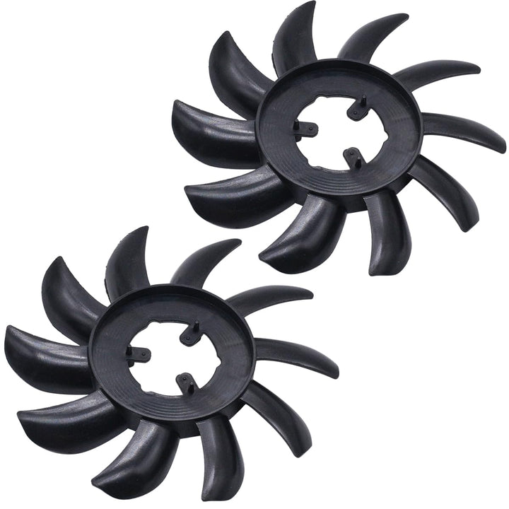 JDLLONG front view of 7-inch 10-blade fan showing fit and airflow benefit