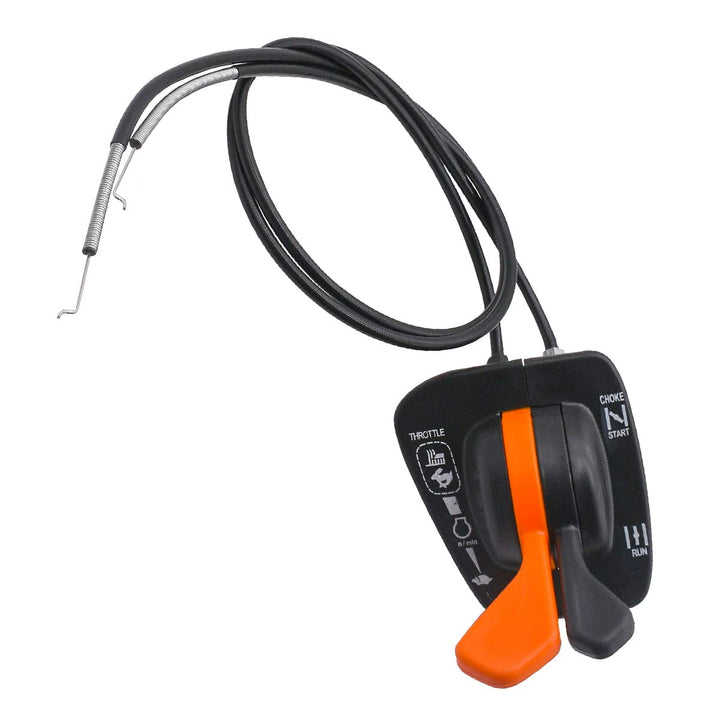 JDLLONG front view throttle cable showing full assembly and compatibility benefits