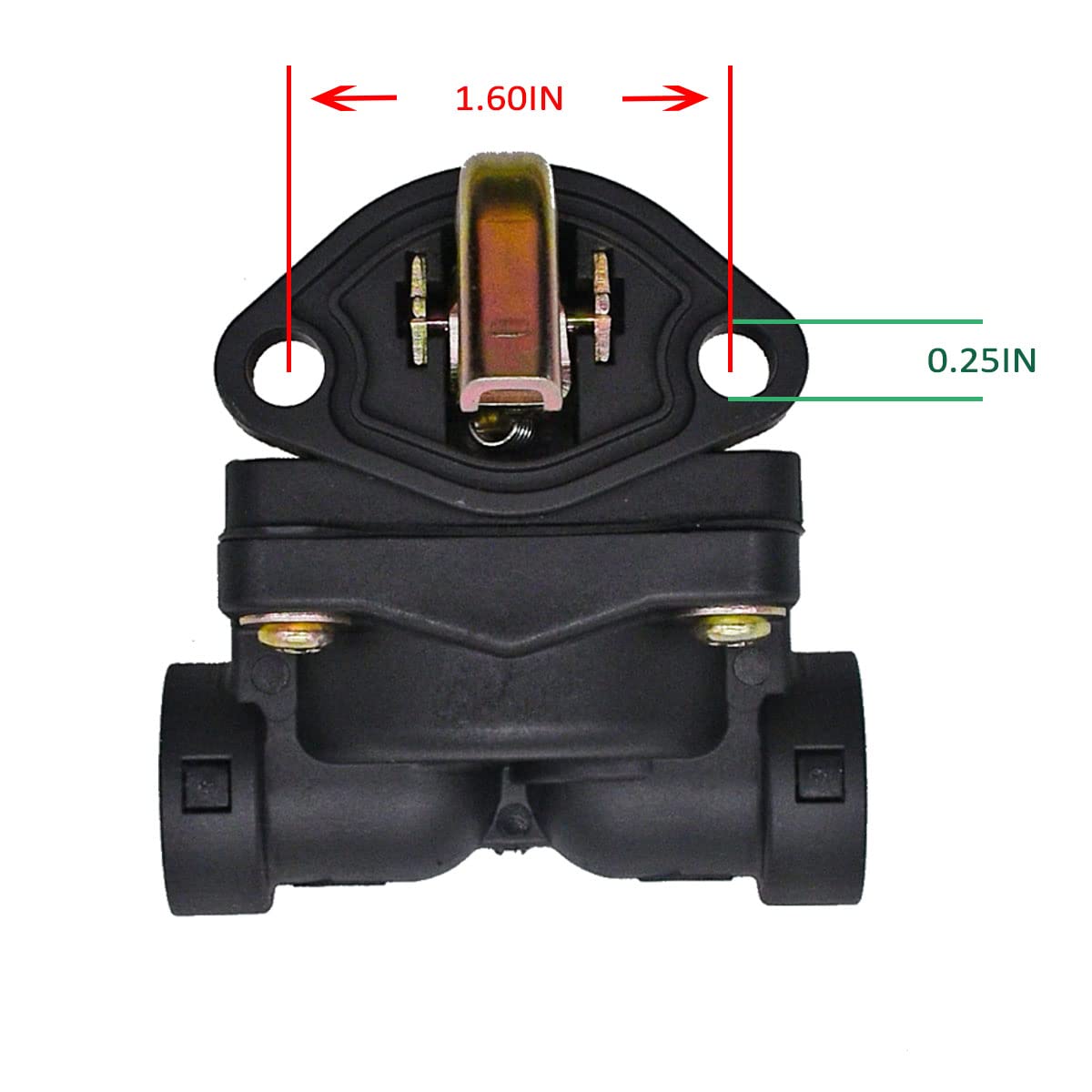 JDLLONG fuel pump side view with included gaskets and hardware, ready for replacement