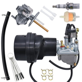 JDLLONG carburetor front view showing clean fitment and improved fuel delivery