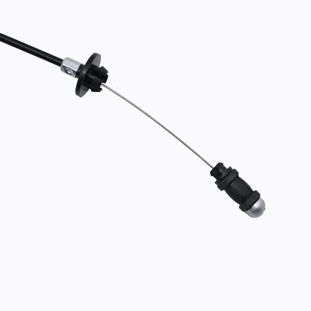 JDLLONG throttle cable next to ruler showing length and fit verification