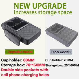 JDM Middli close-up of 80mm cup holder securing tall tumbler benefit