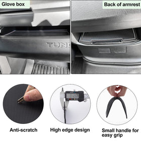 JDMCAR center console liner demonstrating fit and easy removal