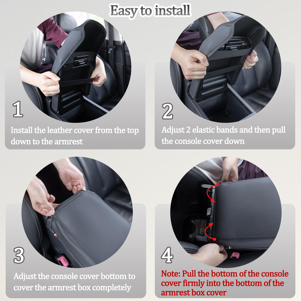 JDMCAR cover in use with driver resting arm for improved support