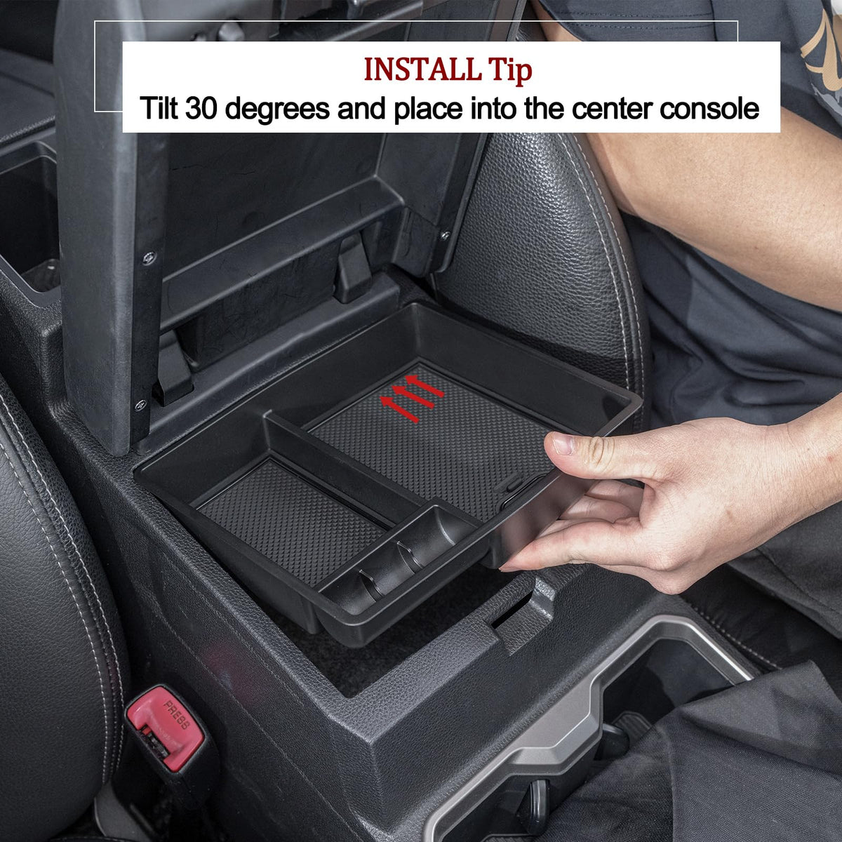 JDMCAR close-up of molded compartments highlighting organization and durable finish
