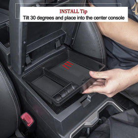 JDMCAR close-up of molded compartments highlighting organization and durable finish
