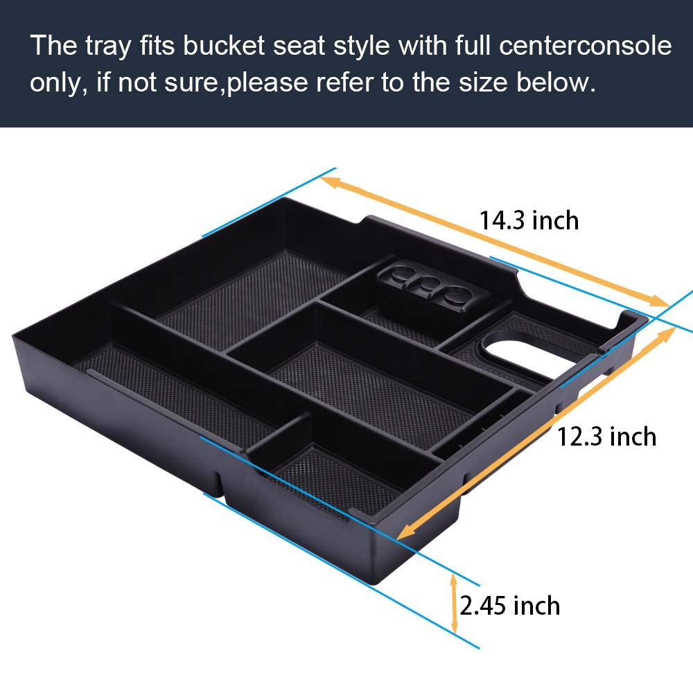JDMCAR organizer installed in Tundra console showing clean factory-fit appearance