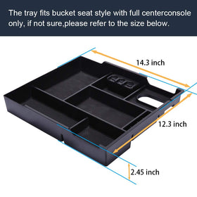 JDMCAR organizer installed in Tundra console showing clean factory-fit appearance