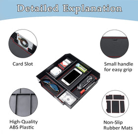 JDMCAR detailed shot of card slot keeping credit and bank cards secure and visible