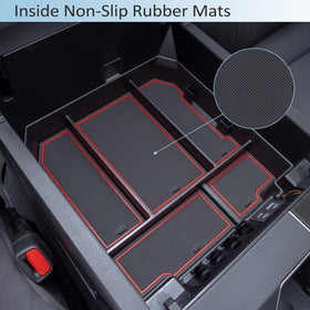 JDMCAR removable rubber liners lifted out to show cleaning and noise reduction benefit